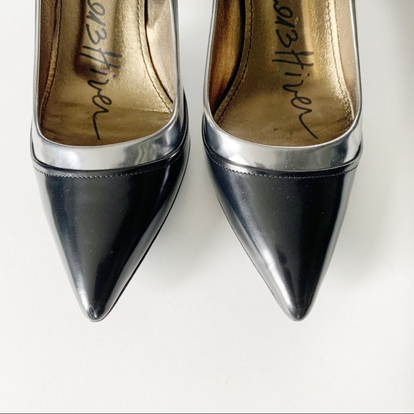 Black and silver Lanvin high heels. Designer shoes size 38.5 - Picture 3 of 11